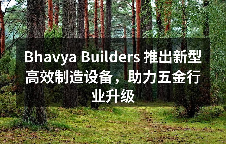 Bhavya Builders新型高效制造设备现场